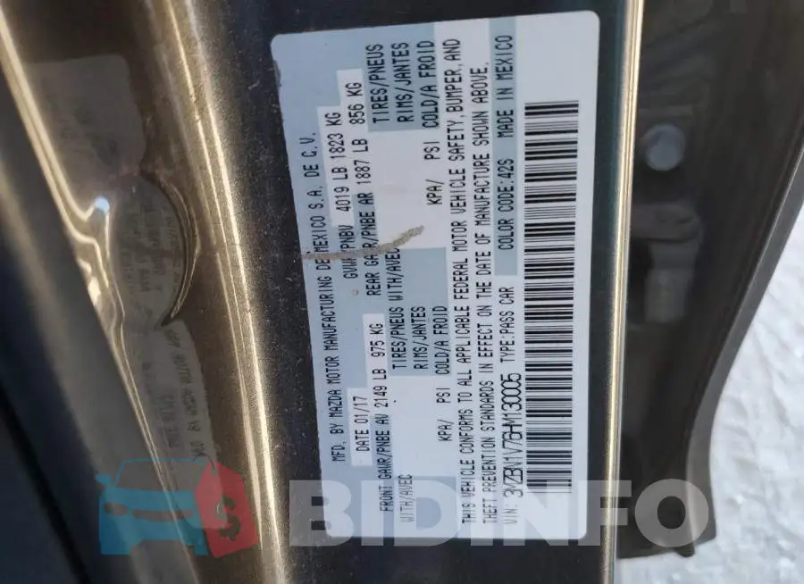 3MZBN1V76HM130005 Photo# 12