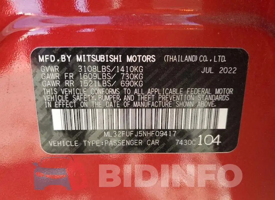 ML32FUFJ5NHF09417 Photo# 12
