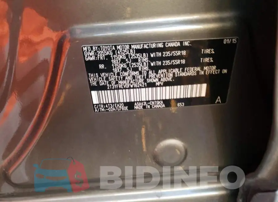 2T3YFREV0FW162421 Photo# 12