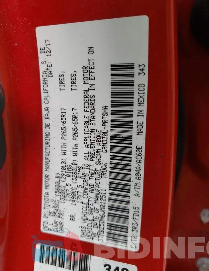 3TMBZ5DN6JM012511 Photo# 12