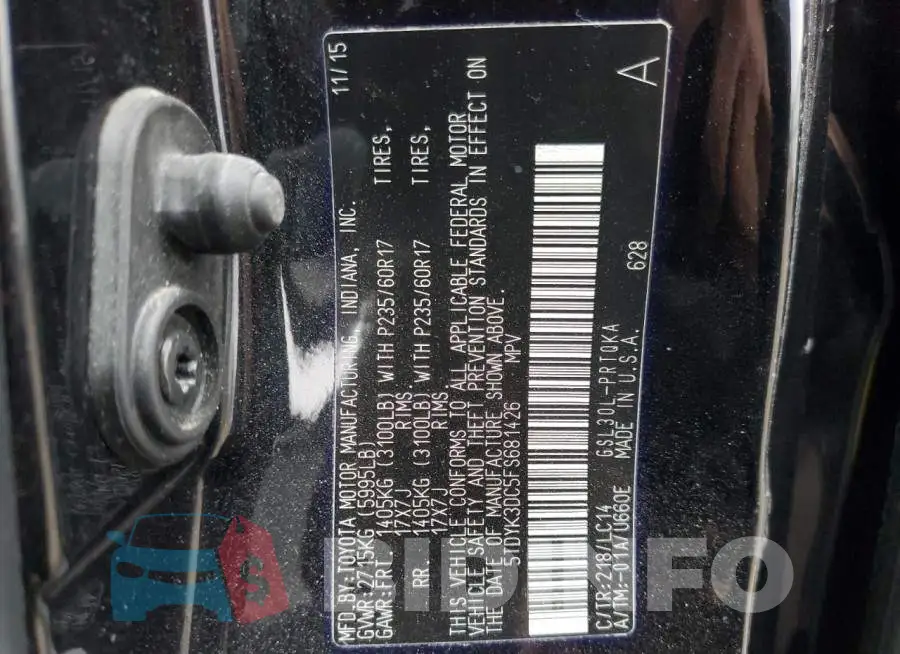 5TDYK3DC5FS681426 Photo# 13