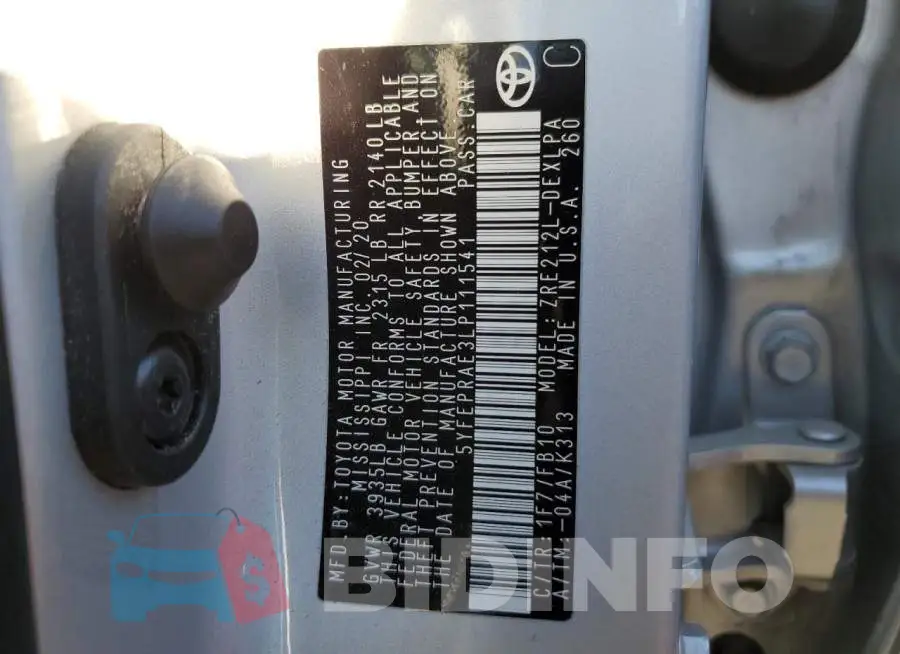 5YFEPRAE3LP111541 Photo# 13