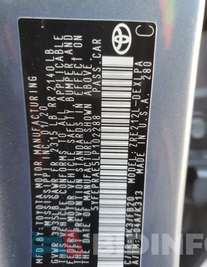 5YFEPRAE5LP102288 Photo# 12