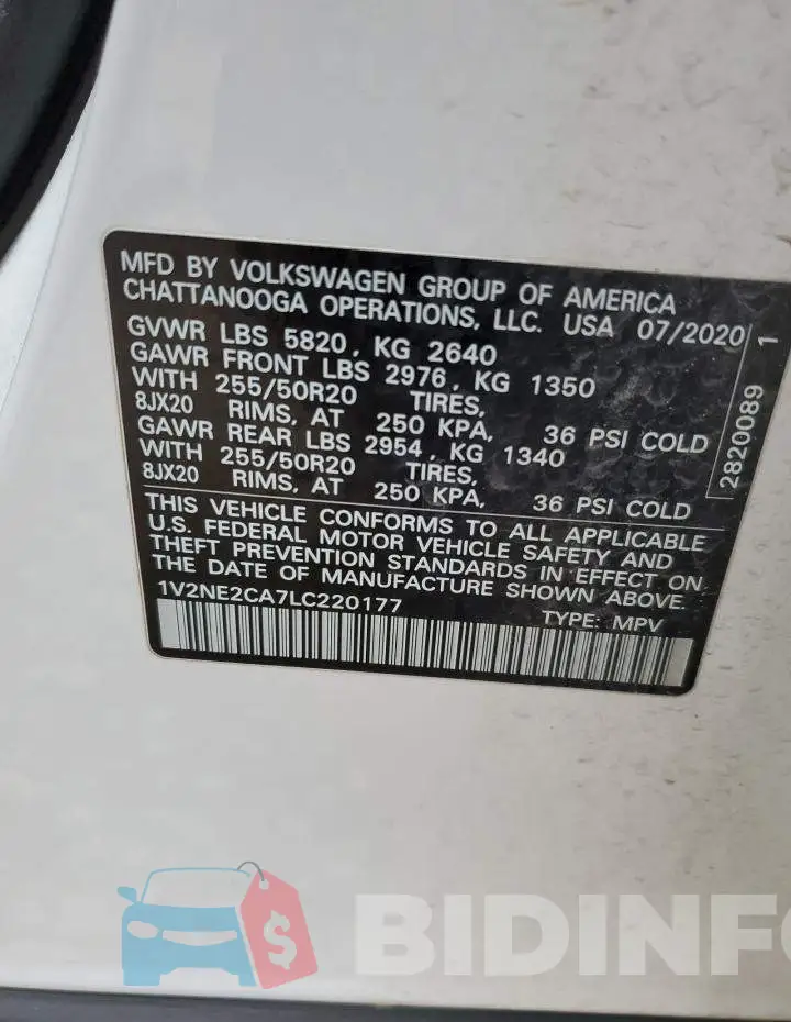 1V2NE2CA7LC220177 Photo# 12