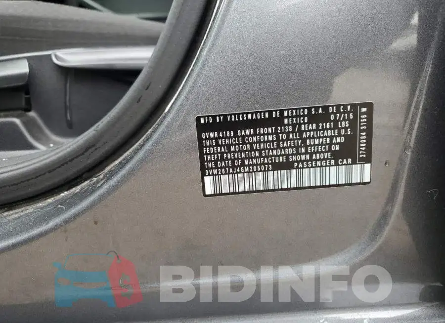 3VW267AJ4GM205073 Photo# 13