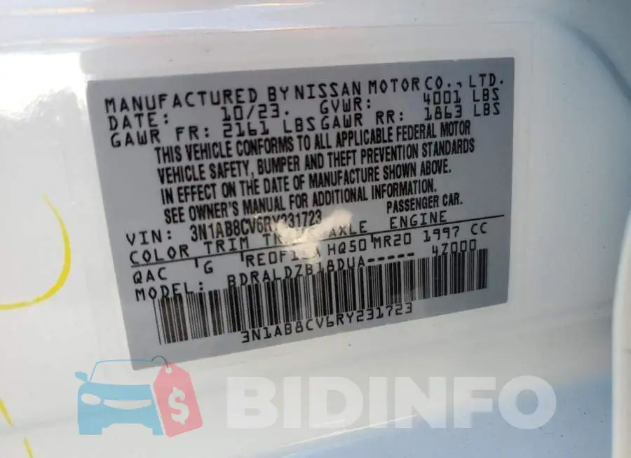 3N1AB8CV6RY231723 Photo# 12