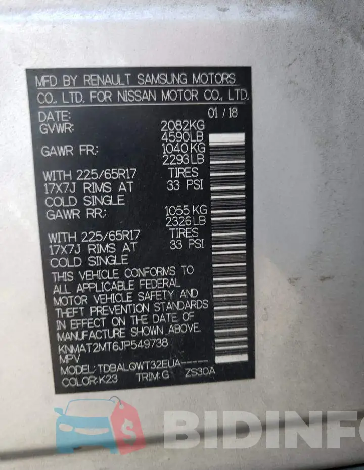 KNMAT2MT6JP549738 Photo# 13