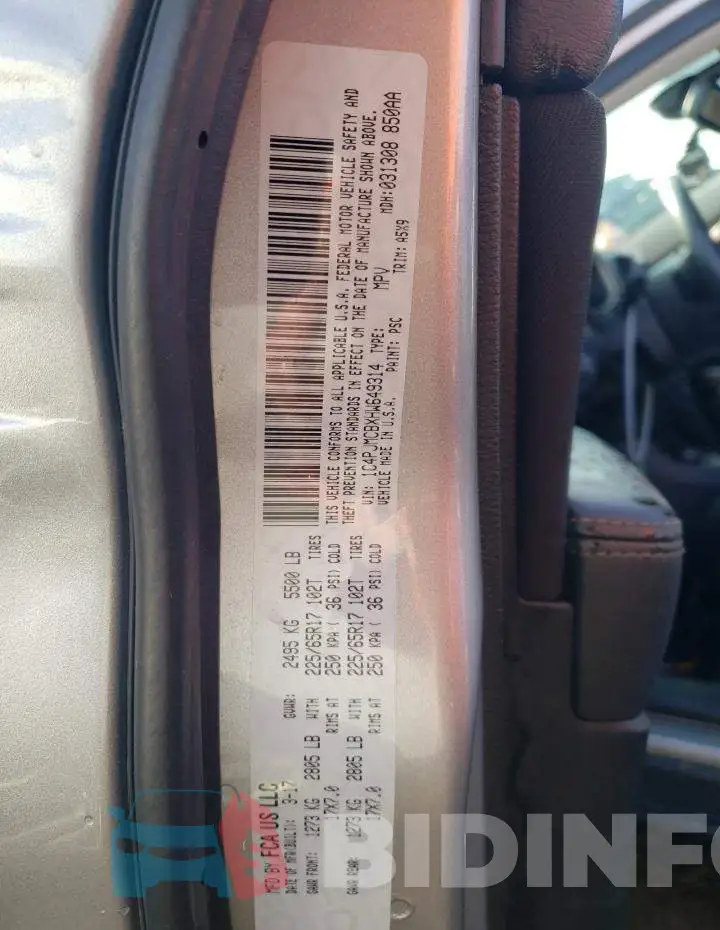 1C4PJMCBXHW649314 Photo# 12