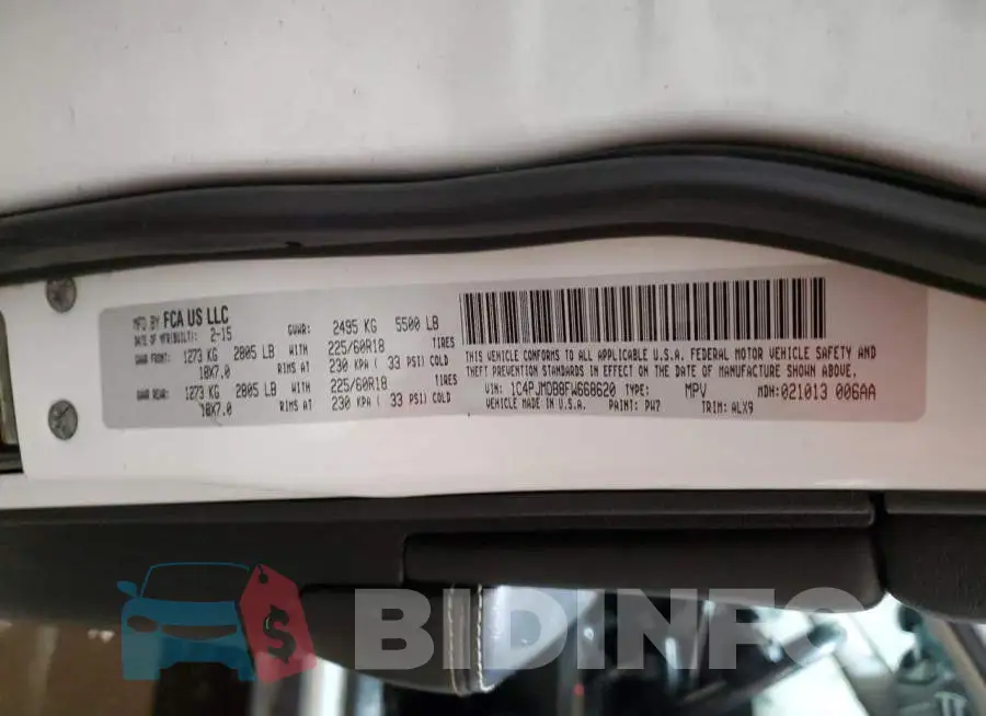 1C4PJMDB8FW668620 Photo# 14