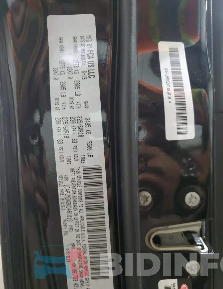 1C4PJMDX2KD481018 Photo# 13