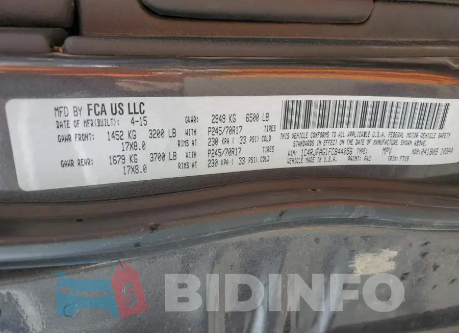 1C4RJFAG1FC844056 Photo# 13