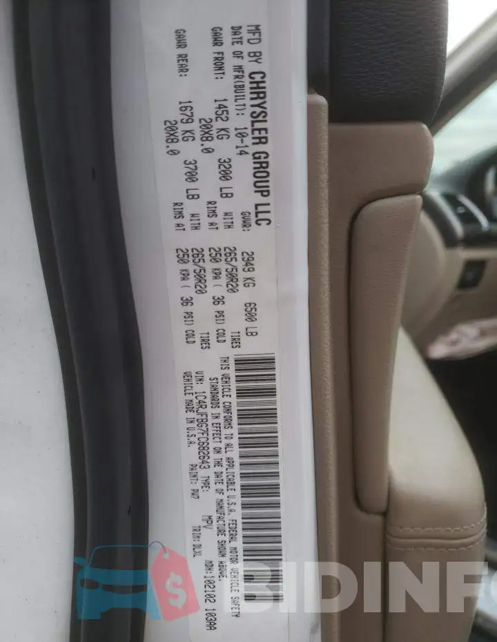 1C4RJFBG7FC682643 Photo# 13
