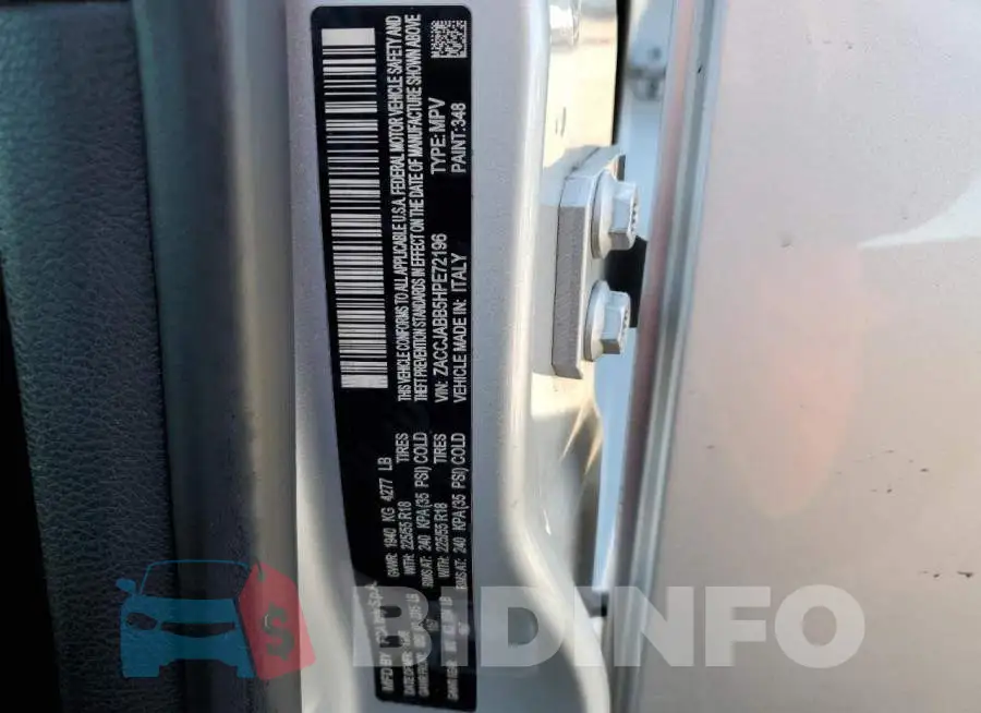 ZACCJABB5HPE72196 Photo# 12