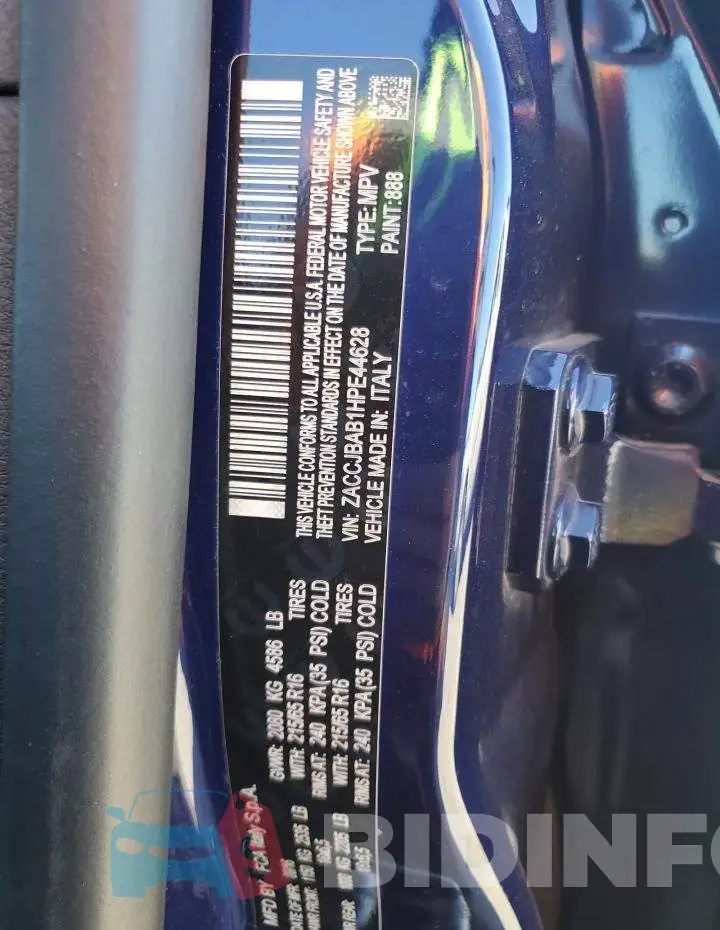 ZACCJBAB1HPE44628 Photo# 14