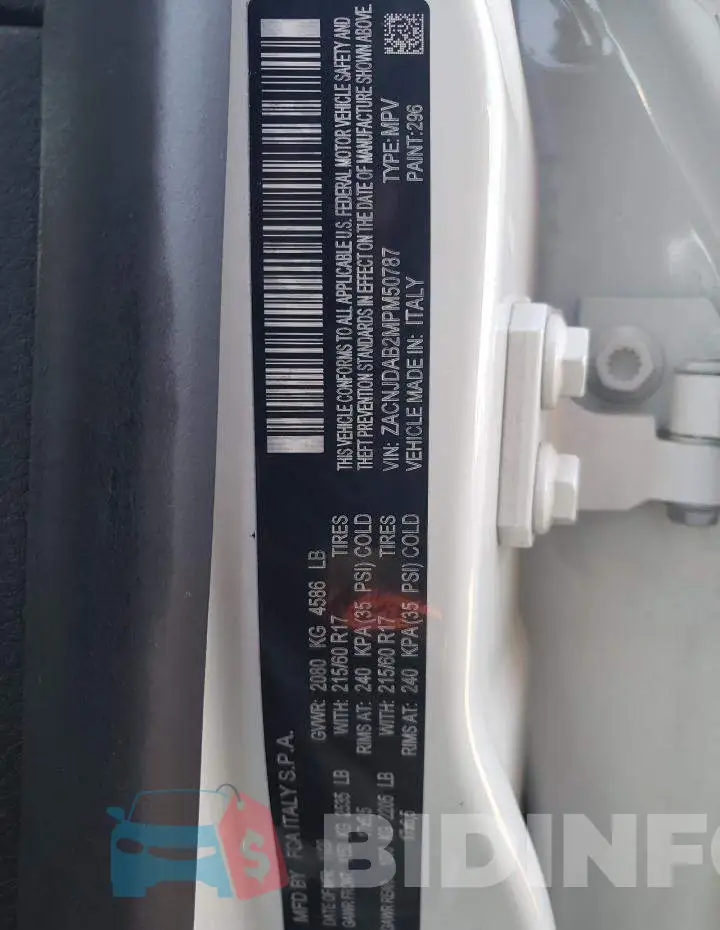 ZACNJDAB2MPM50787 Photo# 12