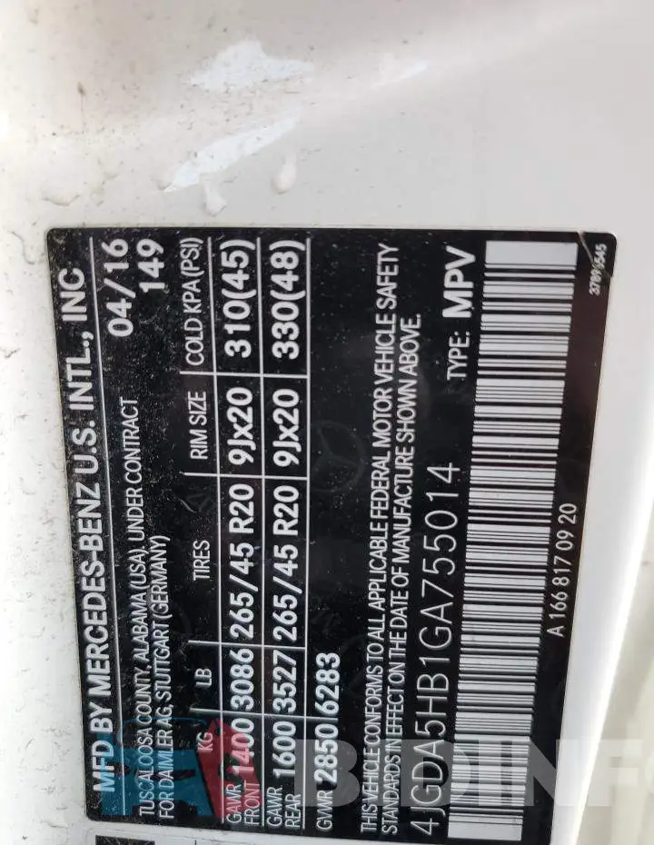 4JGDA5HB1GA755014 Photo# 12