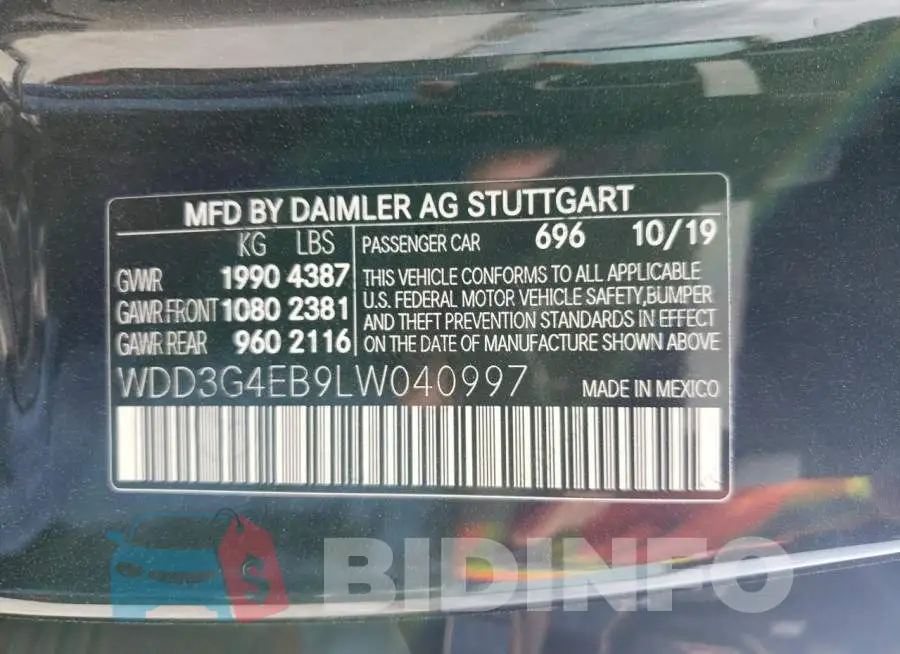 WDD3G4EB9LW040997 Photo# 12