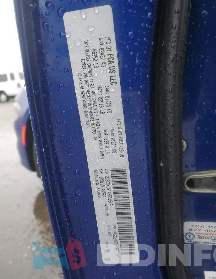 2C3CDXJG1KH550509 Photo# 12