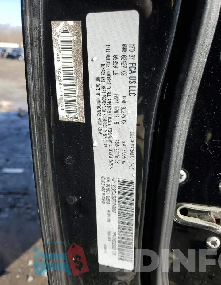 2C3CDXJG8FH748882 Photo# 12