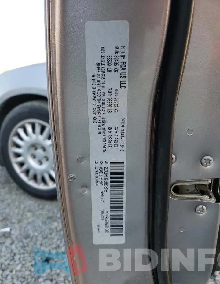2C3CDXKT2GH313188 Photo# 12