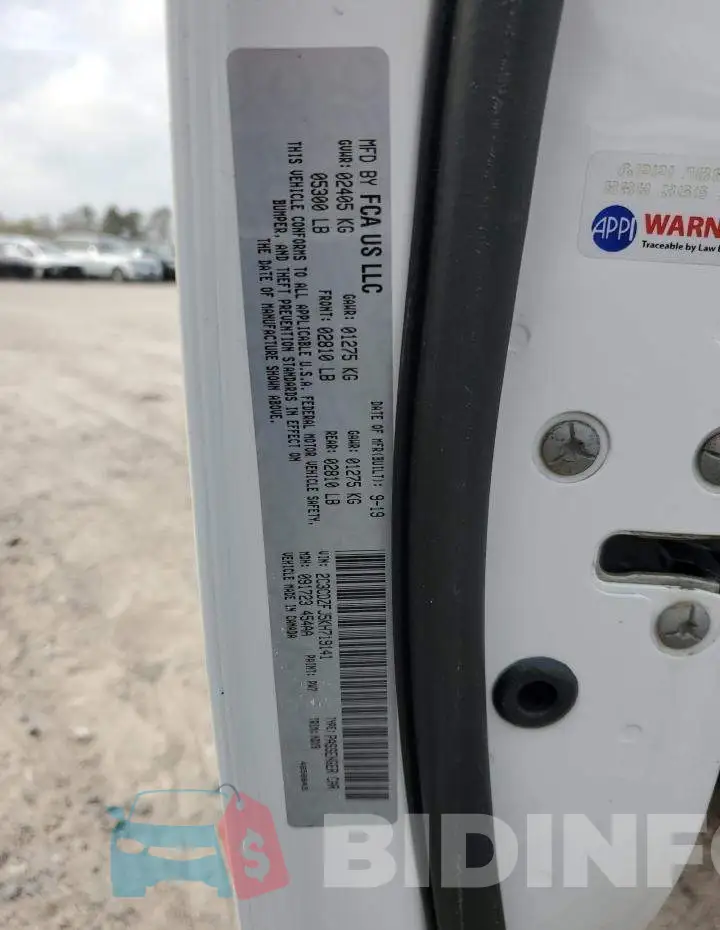 2C3CDZFJ5KH719141 Photo# 12