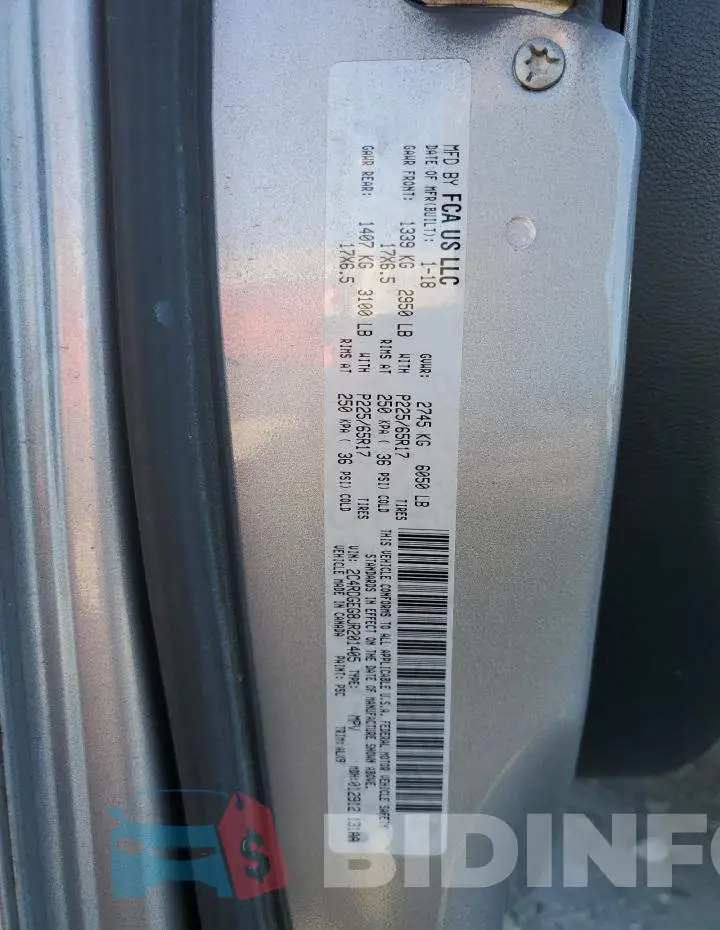 2C4RDGEG8JR201405 Photo# 13