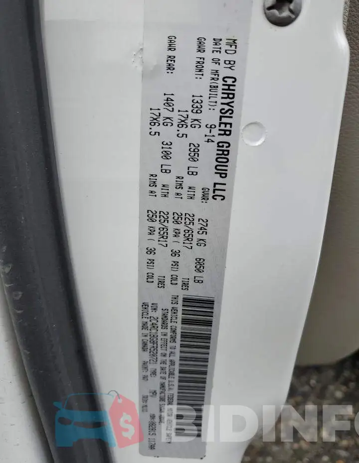 2C4RC1BG8FR520721 Photo# 12