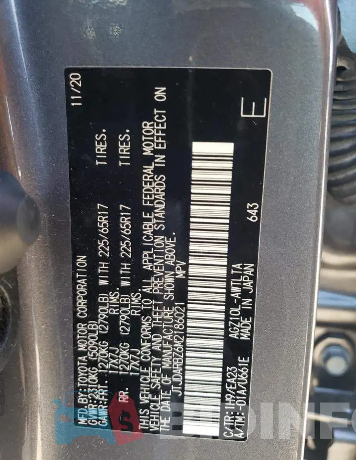JTJDARBZ6M2186021 Photo# 13