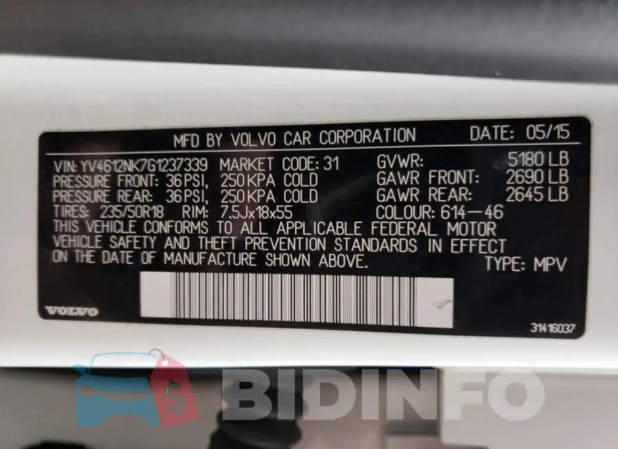 YV4612NK7G1237339 Photo# 13