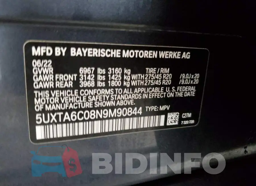 5UXTA6C08N9M90844 Photo# 14