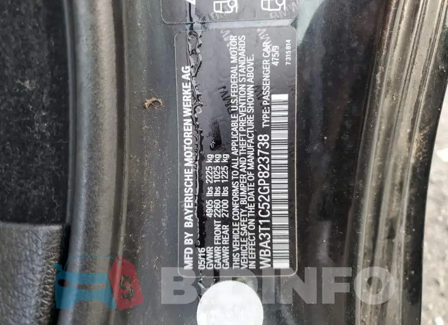 WBA3T1C52GP823738 Photo# 12