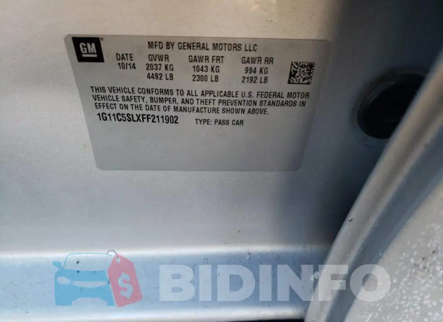 1G11C5SLXFF211902 Photo# 12