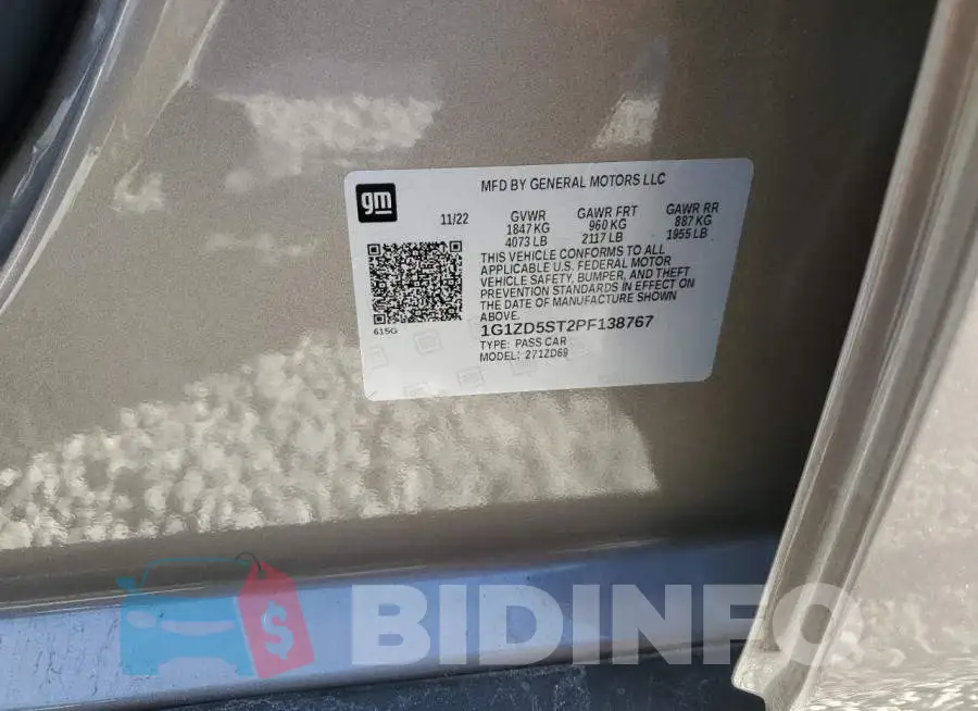 1G1ZD5ST2PF138767 Photo# 12