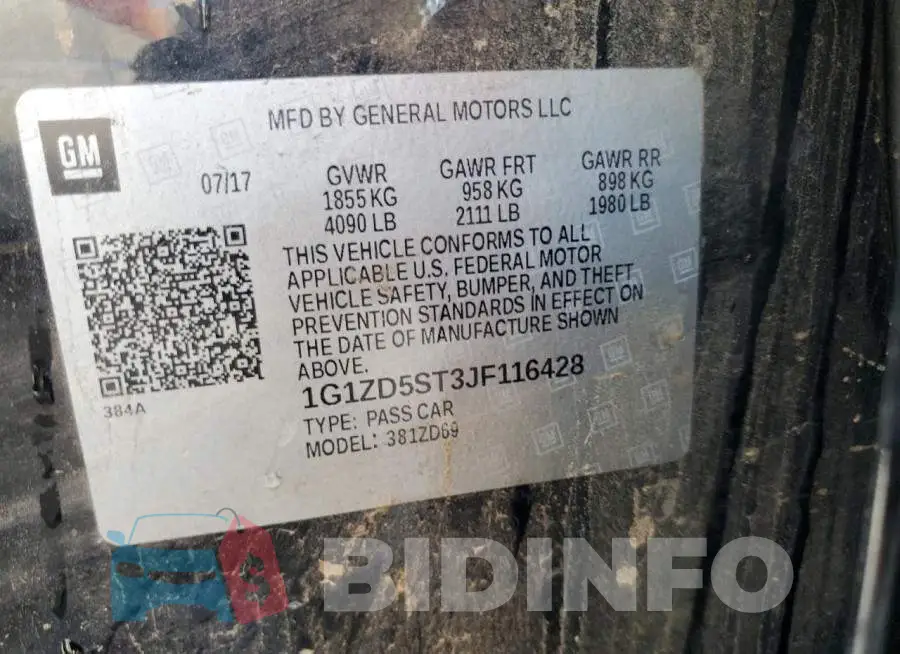 1G1ZD5ST3JF116428 Photo# 12
