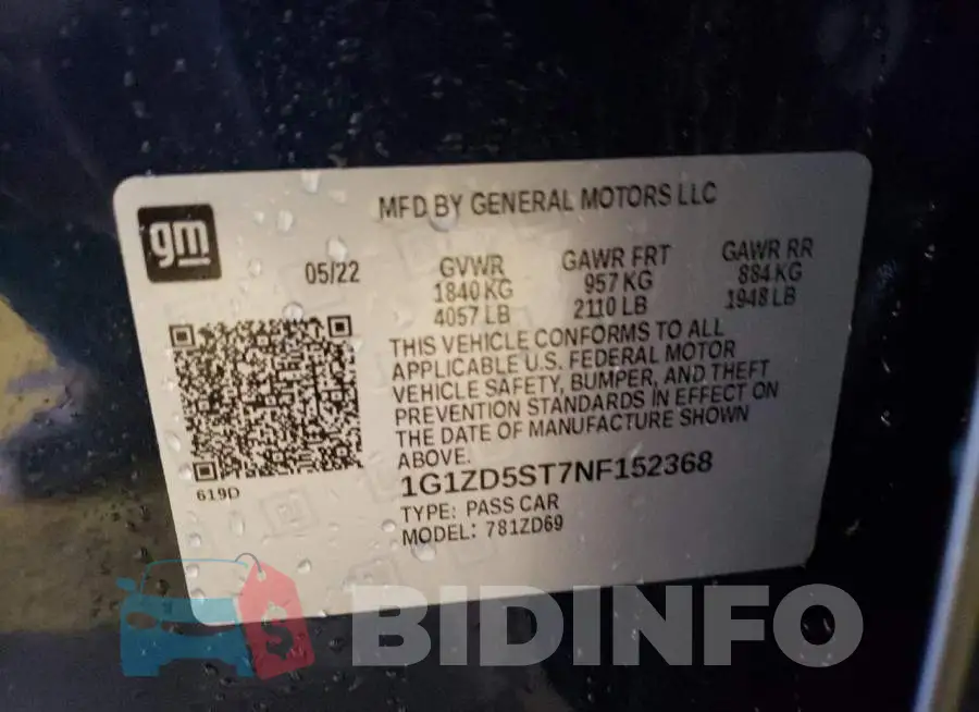 1G1ZD5ST7NF152368 Photo# 12