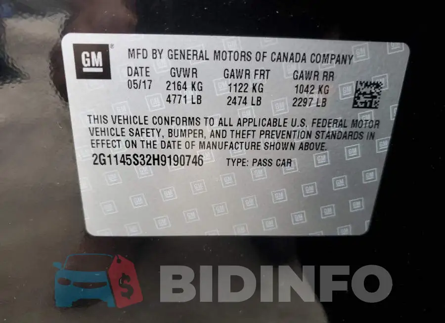 2G1145S32H9190746 Photo# 12