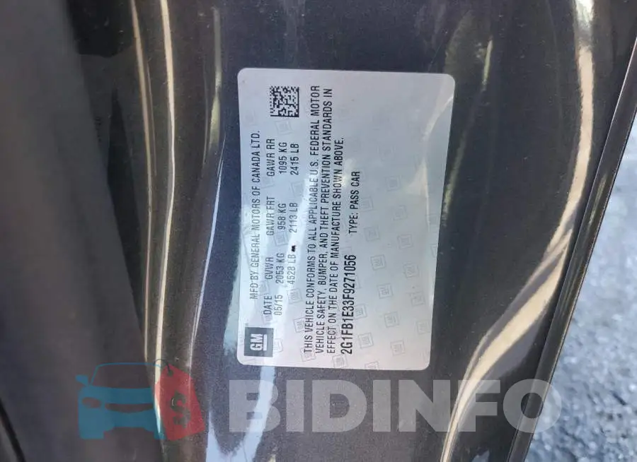 2G1FB1E33F9271056 Photo# 12