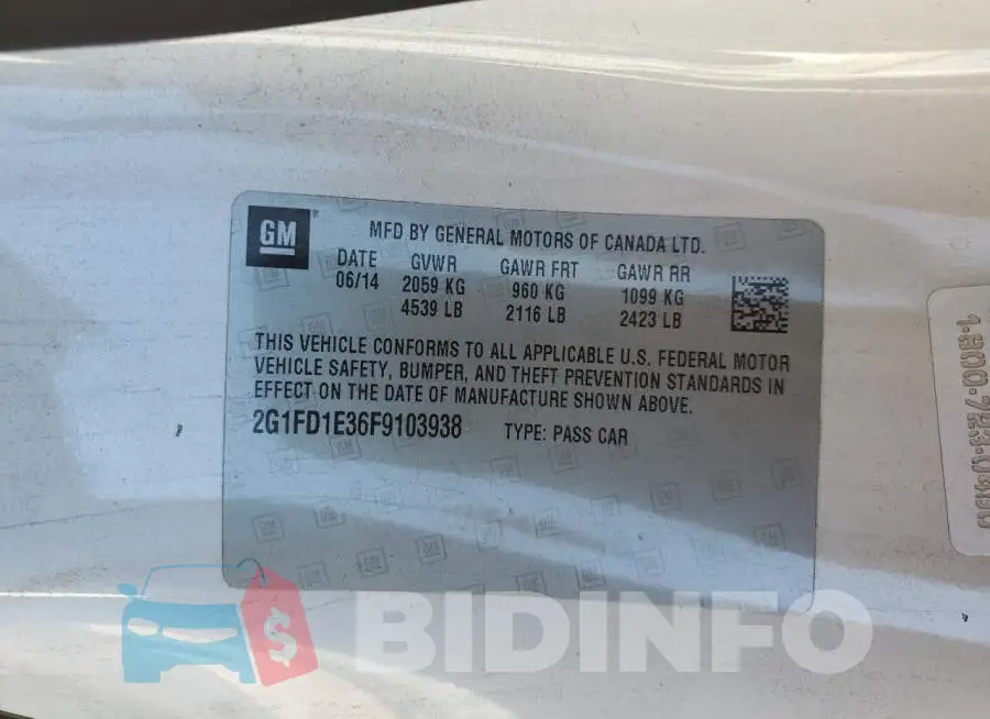 2G1FD1E36F9103938 Photo# 12