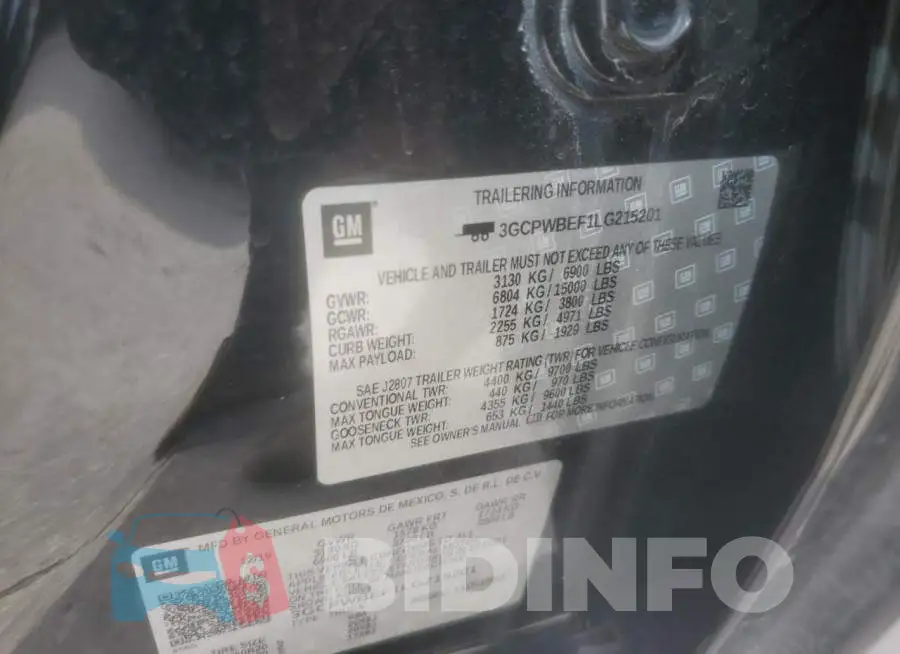 3GCPWBEF1LG215201 Photo# 14