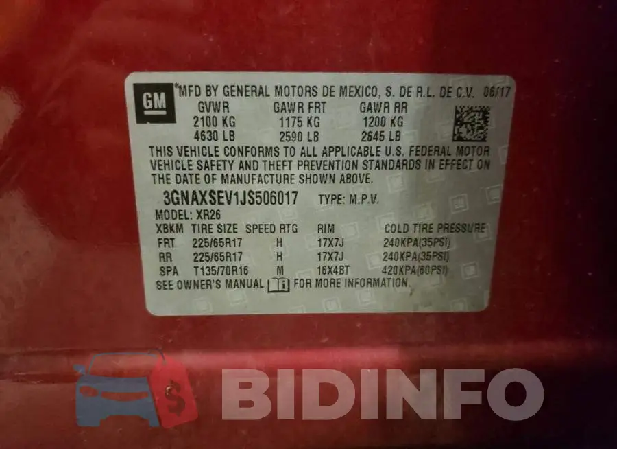 3GNAXSEV1JS506017 Photo# 13