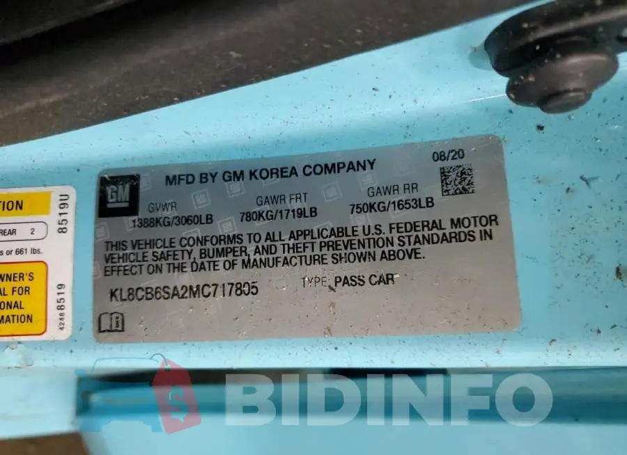 KL8CB6SA2MC717805 Photo# 13