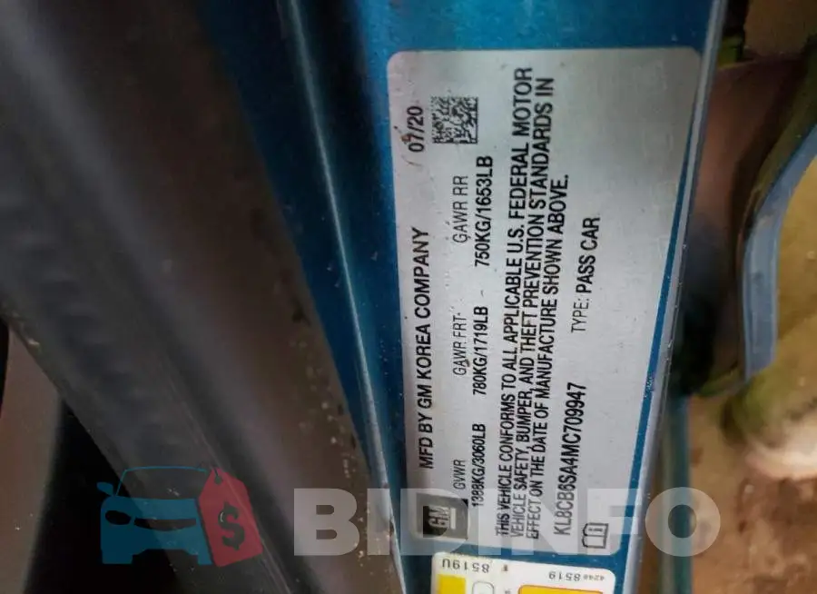 KL8CB6SA4MC709947 Photo# 12