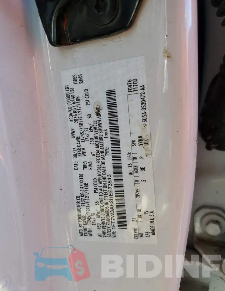 1FT7W3A62HEE73513 Photo# 12