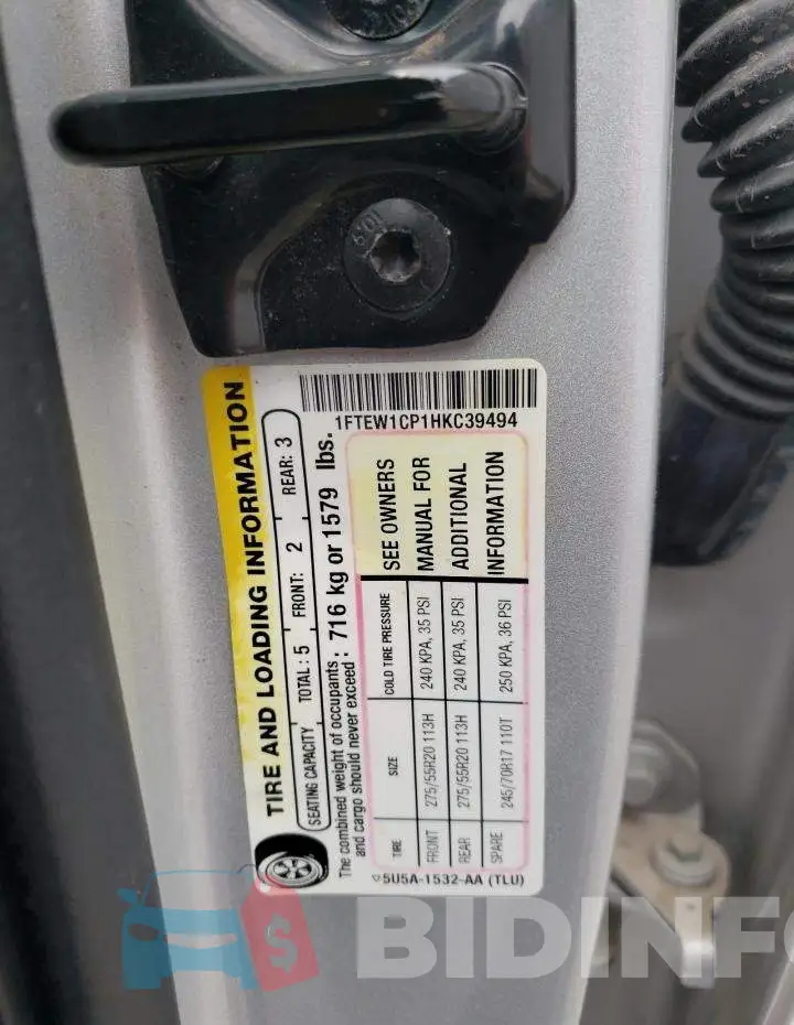 1FTEW1CP1HKC39494 Photo# 12