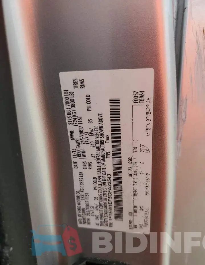 1FTEW1EF5GFA22543 Photo# 12