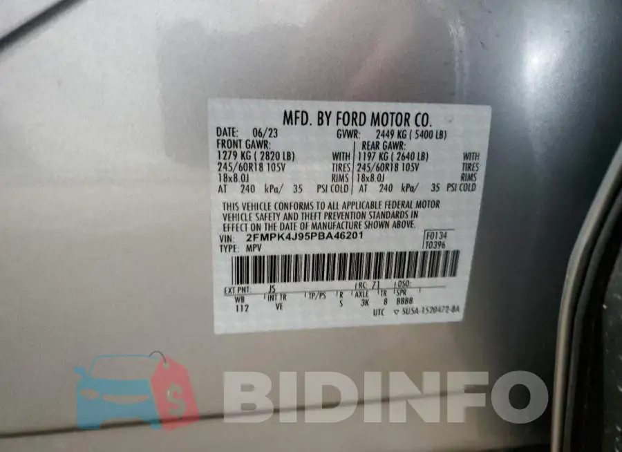 2FMPK4J95PBA46201 Photo# 14