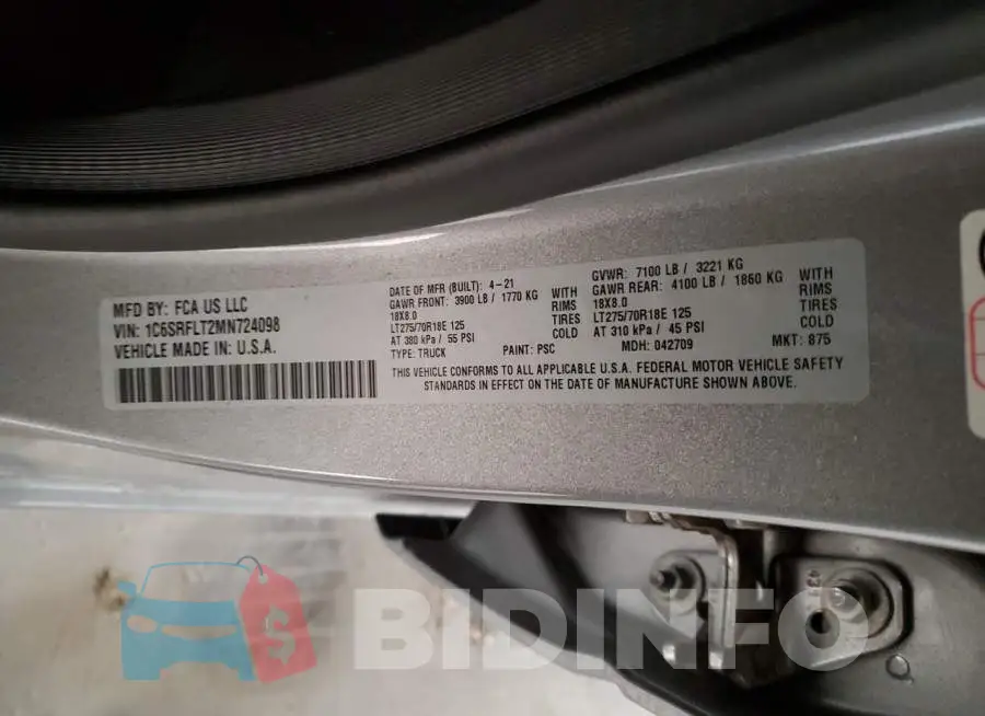 1C6SRFLT2MN724098 Photo# 12