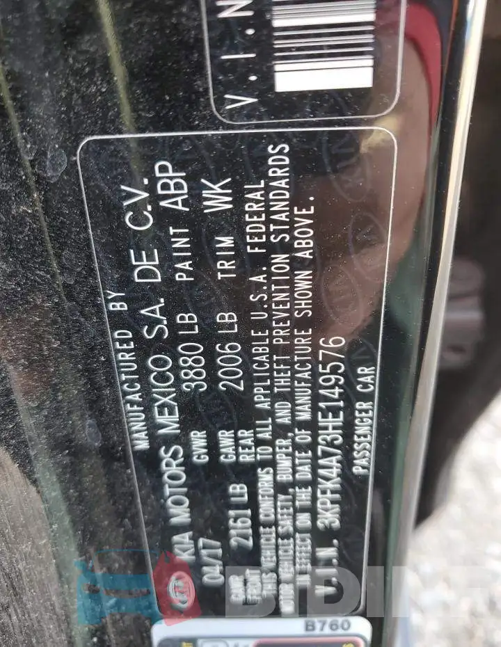 3KPFK4A73HE149576 Photo# 13