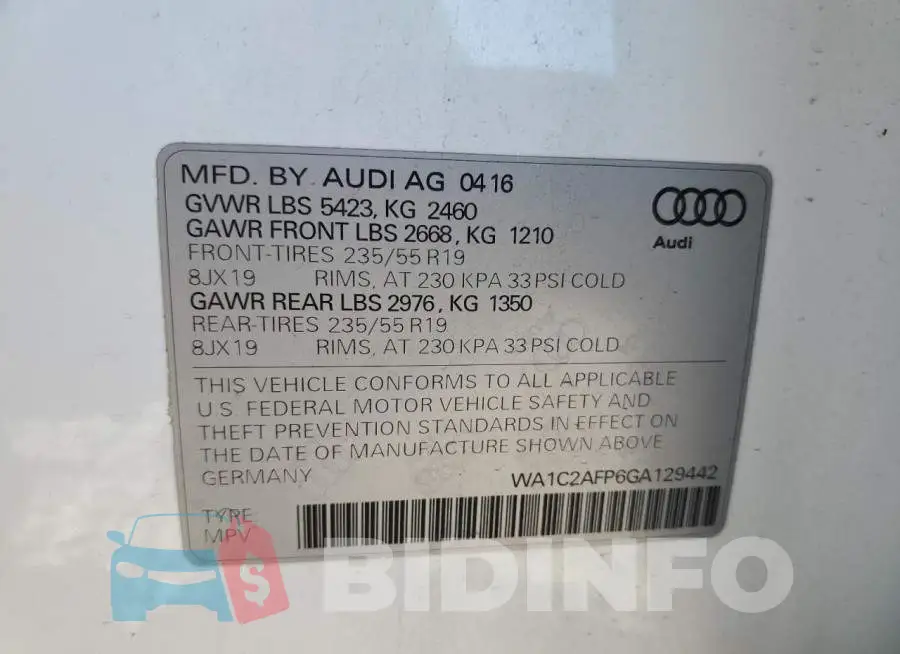 WA1C2AFP6GA129442 Photo# 13