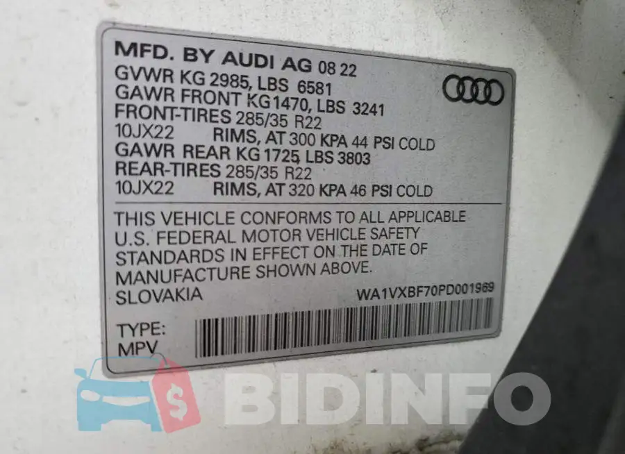 WA1VXBF70PD001969 Photo# 12